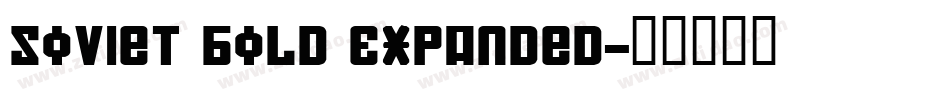 Soviet Bold Expanded字体转换